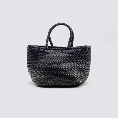 Dragon Diffusion Woven Leather Basket Bag