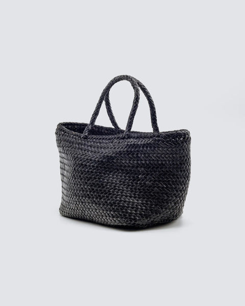 Dragon Diffusion Woven Leather Basket Bag