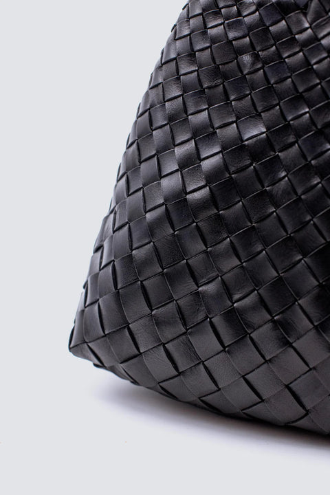 Dragon Diffusion Large Woven Leather Bag