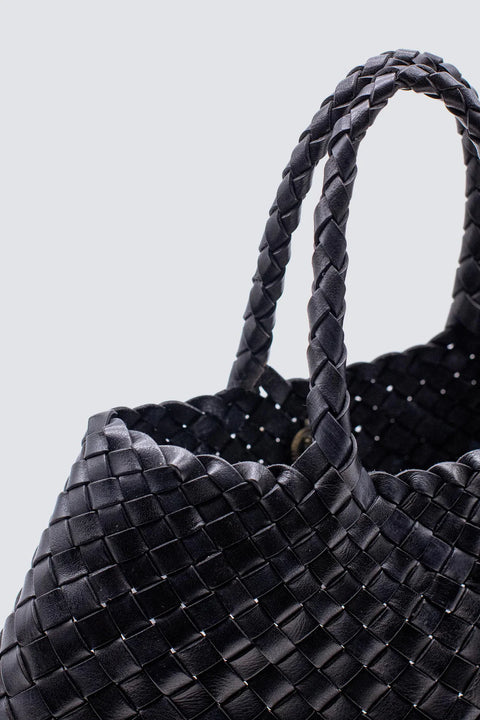 Dragon Diffusion Woven Leather Handbag