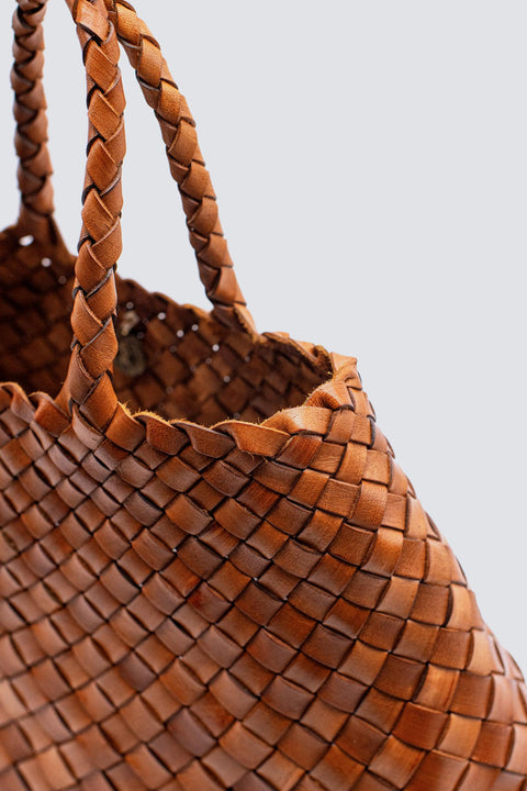 Dragon Diffusion Woven Leather Handbag