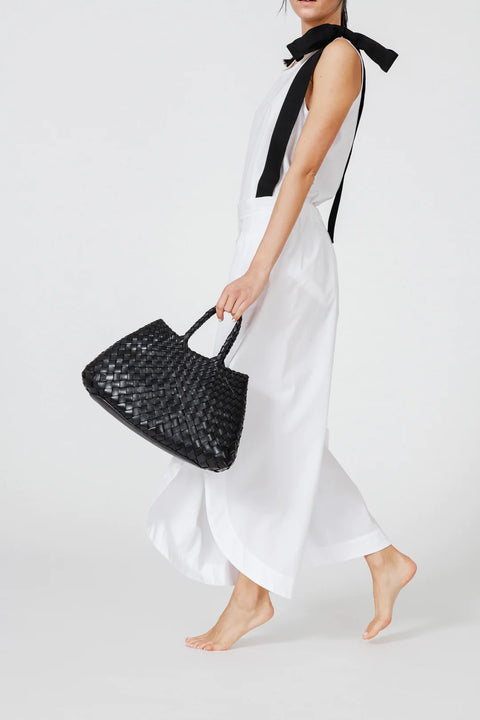 Dragon Diffusion Woven Leather Handbag