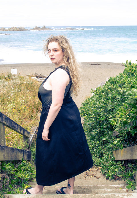 Combat Pinafore Skirt | Black