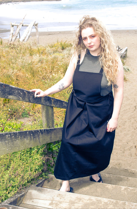 Combat Pinafore Skirt | Black