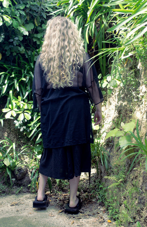 Idle Dress | Black Mesh