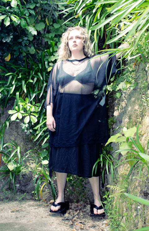 Idle Dress | Black Mesh
