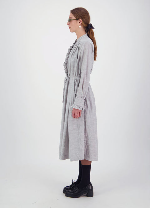 Daylight Moon into the cosmos white stripe maxi dress
