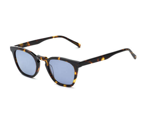 Age eyewear tortoise shell frames with blue tint lens