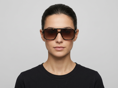 Anchorage | Brown Tort w Brown Lens