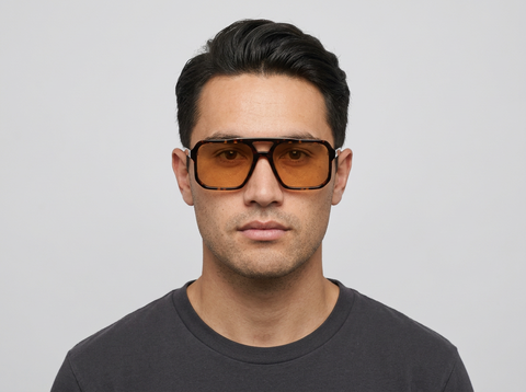 Anchorage | Brown Tort w Orange Lens