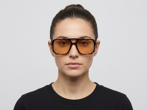 Anchorage | Brown Tort w Orange Lens