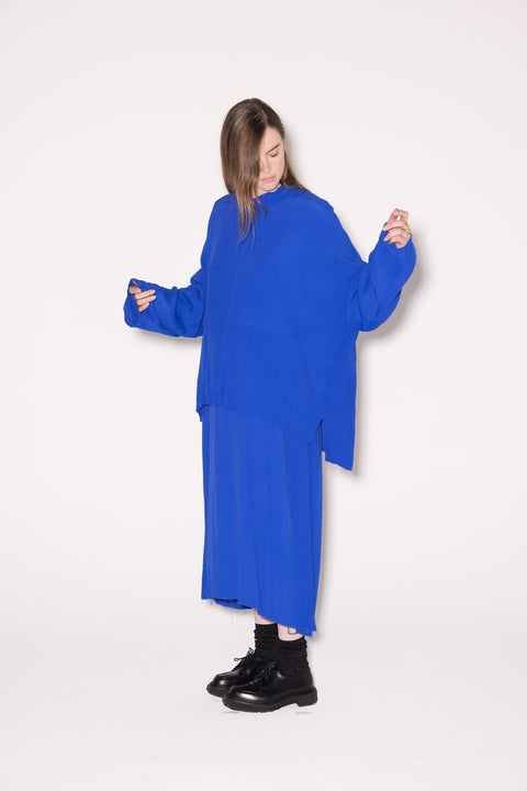 Company of Strangers Bright Blue Long Sleeve Tee