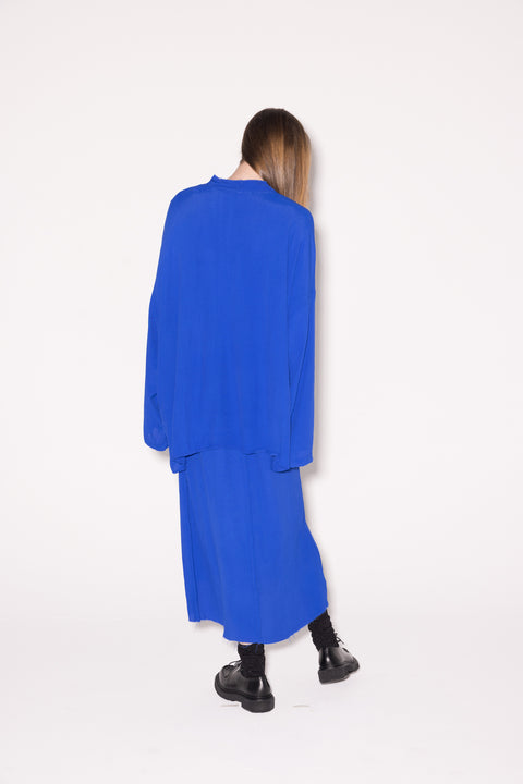 Company of Strangers Bright Blue Long Sleeve Tee
