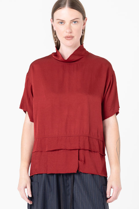 Company of strangers brick red faxe tee