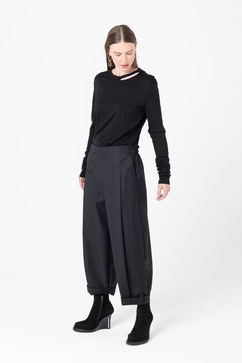 Company of strangers Calibrate Pant Black wool suiting