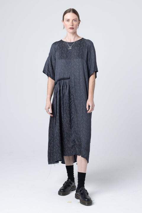 Company of Strangers We Float Dress Ink Paisley Print
