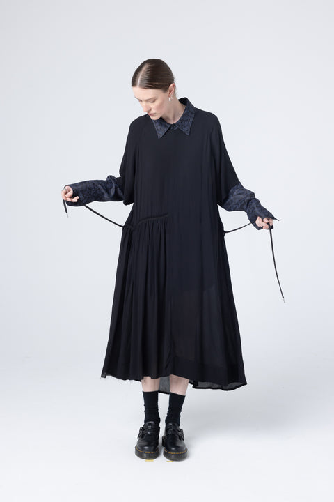 Company of Strangers We Float Dress Black