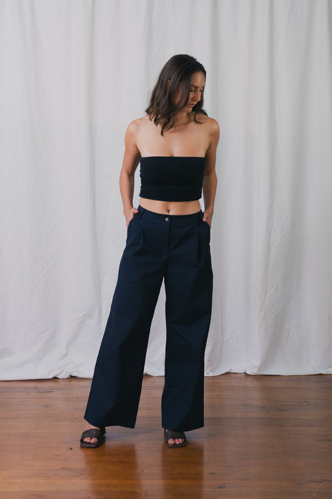 Clara Bosshard Audition Pants cotton drill navy