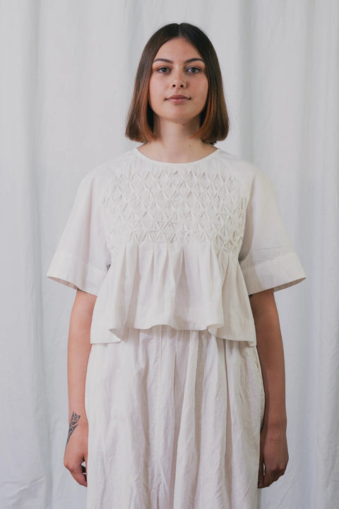 Clara Bosshard Honey Comb Cropped Top