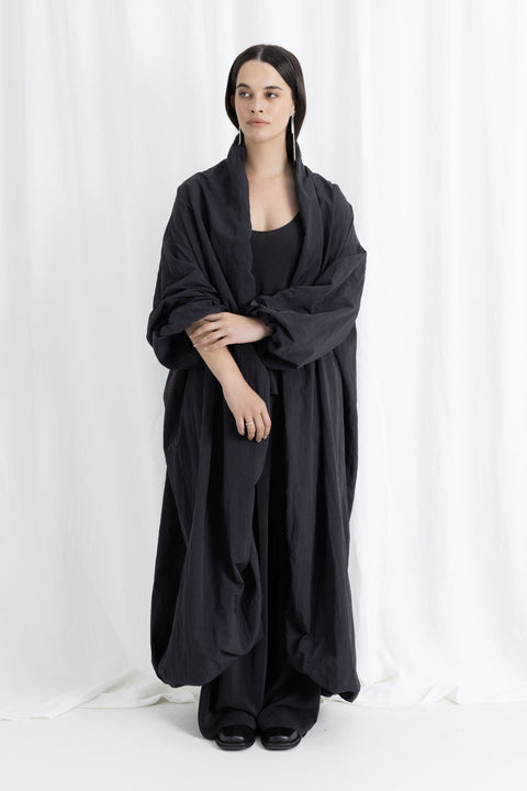 Cocoon Coat | Black