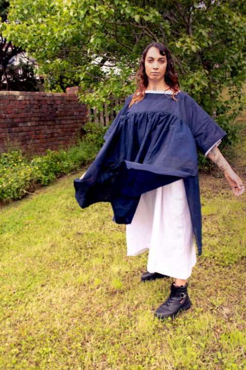 Prairie Dress | Navy Blue