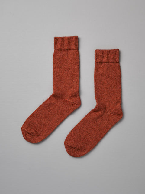 Francie Possum Socks Amber Orange