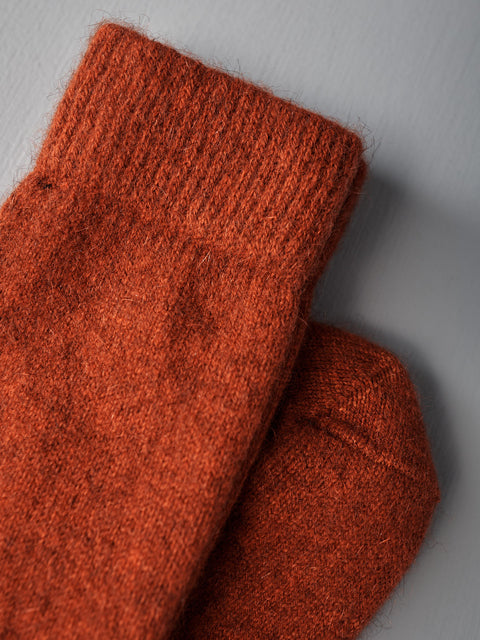 Francie Possum Socks Amber Orange