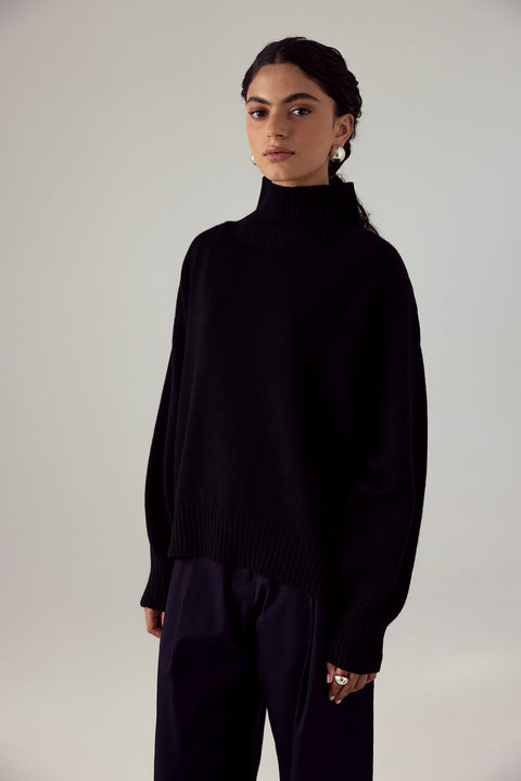 Swoon Turtle Neck Merino Knit Jumper