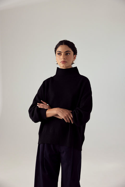 Swoon Turtle Neck Merino Knit Jumper