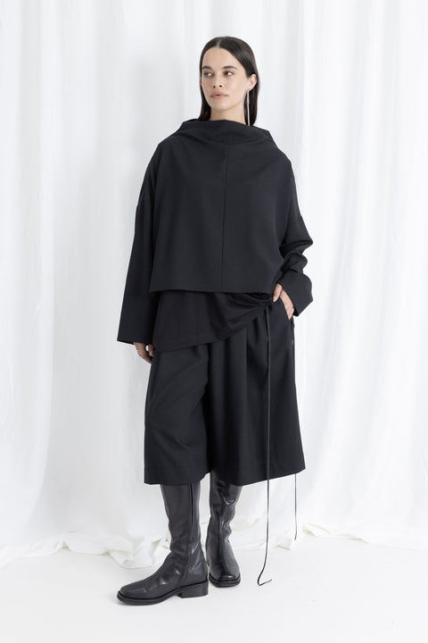 James Brown Black Woollen Base Shorts