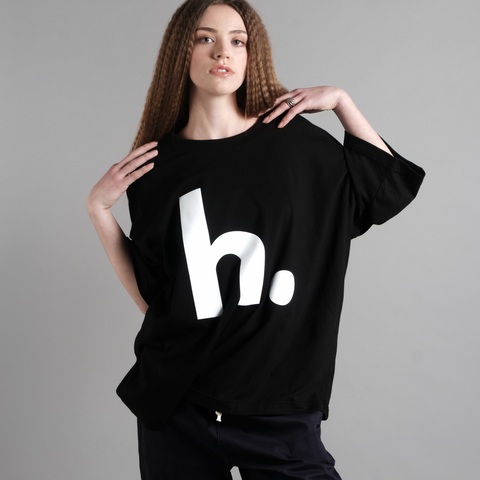 Herriot H for hope oversized tee
