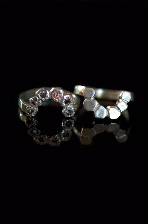 Half Daisy Chain Ring | Silver