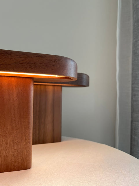 Walnut Glow Lamp