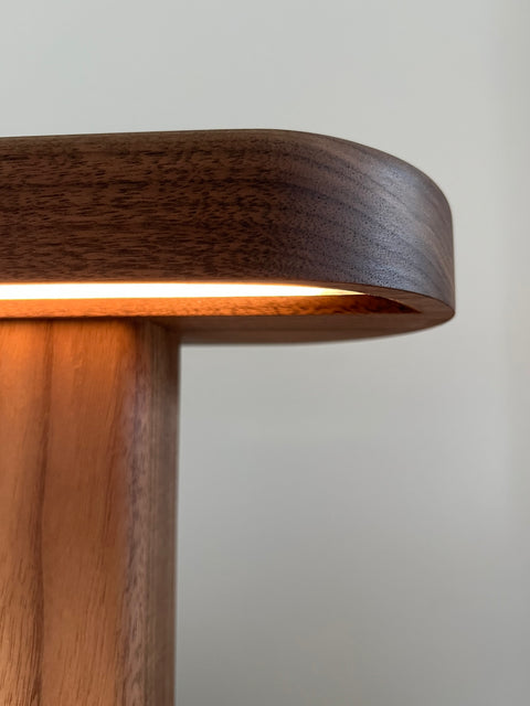 Walnut Glow Lamp