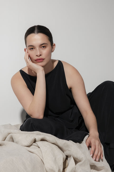 James Brown Silk A-line shift dress