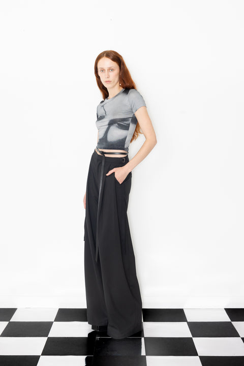 Jimmy D Styx Cropped Tee Mysterious 20's women print