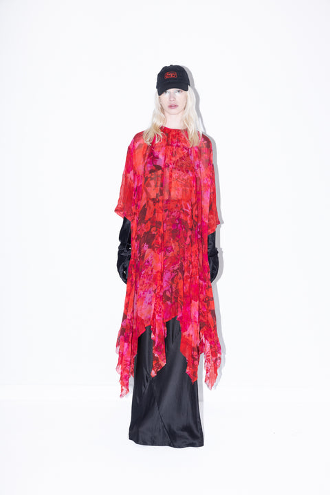 Jimmy D Hit Parade Oversized Silk Dress