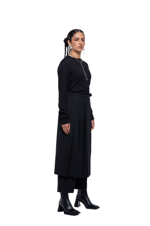 Greta Skort Pant | Black