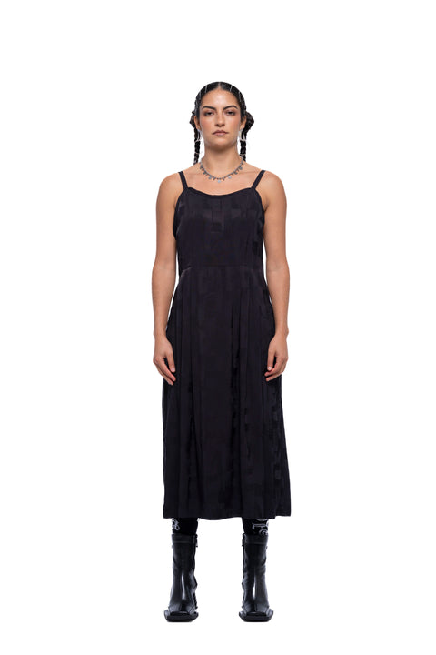Lotta Dress | Black Abstract