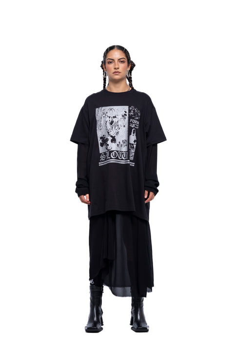 JPalm Slow Form tshirt Dress