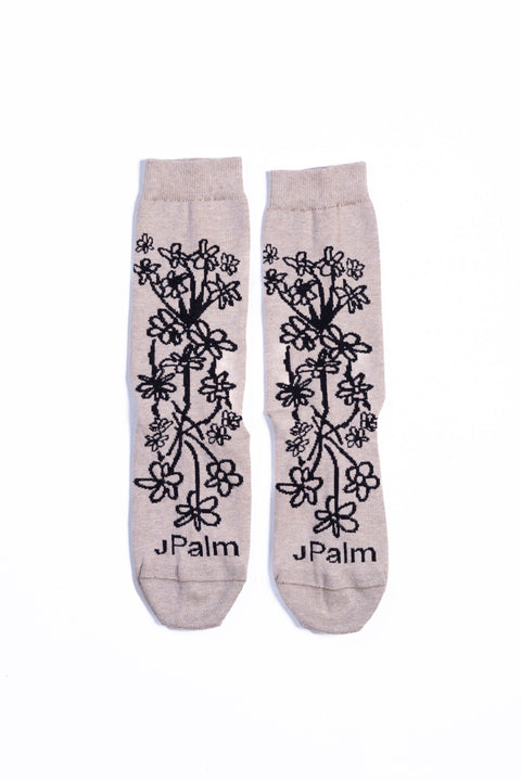 JPalm Knitted Floral Socks