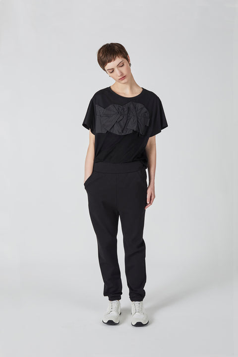 Julia Fong In Motion Black Cotton Tshirt