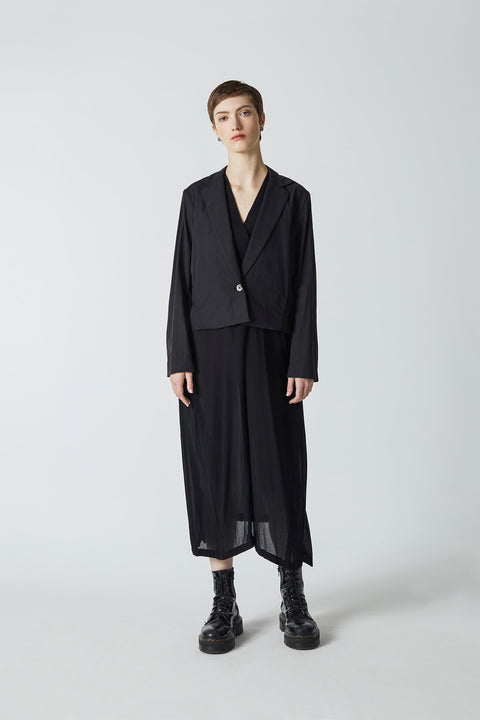 Julia Fong Horizon Cropped Cotton Blazer