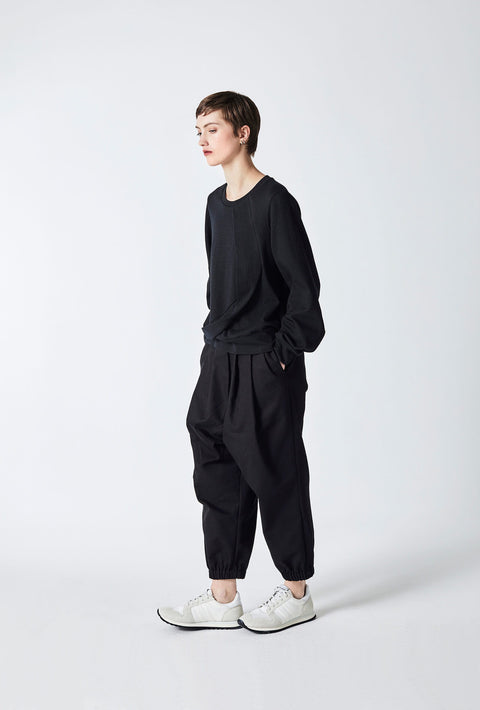 Julia Fong Kiki Panelled Black Jumper