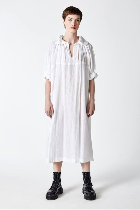 Julia Fong Sweetness and light dress white cotton