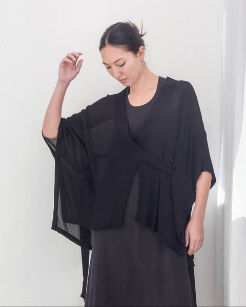 Julia Fong Kimono Crepe Jacket