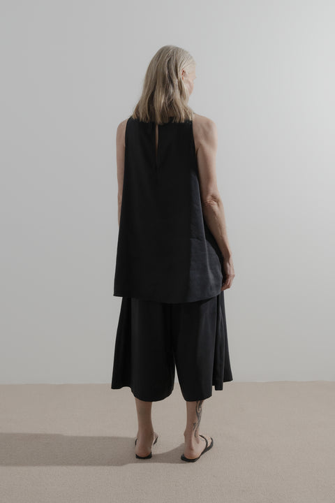 James Brown Silk Linen Longline Shorts