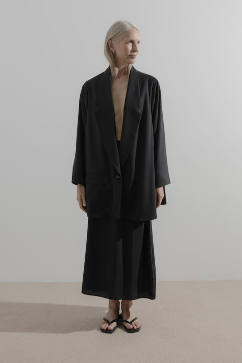 James Brown Soft Blazer in Wool Suiting