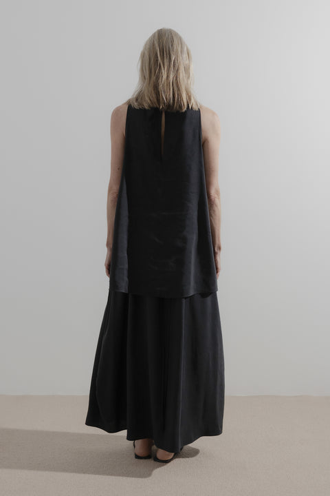 Draw Skirt | Silk Linen