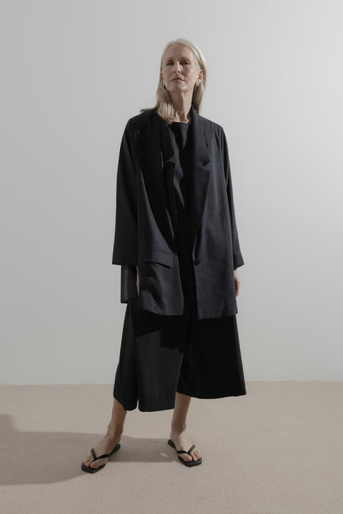 James Brown Silk Linen Blazer